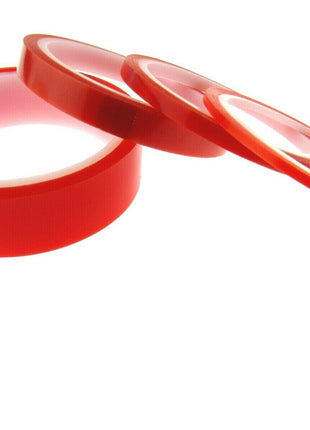 Double Sided Super Sticky Tape With Red Backing Paper 5m Rolls Heavy Duty - ThreadandTrimmings