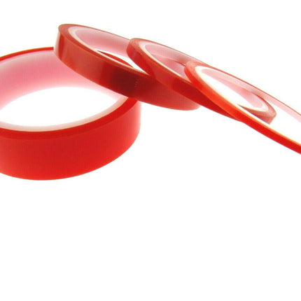 Double Sided Super Sticky Tape With Red Backing Paper 5m Rolls Heavy Duty - ThreadandTrimmings