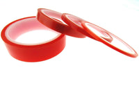 Double Sided Super Sticky Tape With Red Backing Paper 5m Rolls Heavy Duty