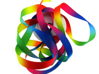 Rainbow Satin Ribbon - Double Faced Pride Celebration Ribbon - 15mm x 10m Roll