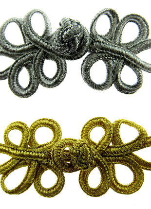 FROG FASTENERS and BUTTON CLOSURES - CHOOSE FROM VARIOUS COLOURS & SIZES - ThreadandTrimmings
