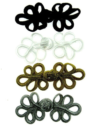 FROG FASTENERS and BUTTON CLOSURES - CHOOSE FROM VARIOUS COLOURS & SIZES - ThreadandTrimmings