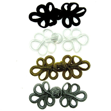 FROG FASTENERS and BUTTON CLOSURES - CHOOSE FROM VARIOUS COLOURS & SIZES - ThreadandTrimmings