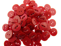 Round Fish Eye Baby Buttons x 100 - From 5 Sizes - 11.5mm 14mm 16mm 19mm 23mm