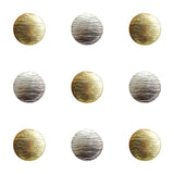 BRUSHED BLAZER BUTTONS - GOLD & SILVER 15mm & 20mm - ThreadandTrimmings