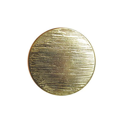 BRUSHED BLAZER BUTTONS - GOLD & SILVER 15mm & 20mm - ThreadandTrimmings