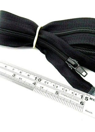 Extra Long Nylon Open Ended Sleeping Bag Zips (55 Inch - 140cm) - 10 x Zips - ThreadandTrimmings