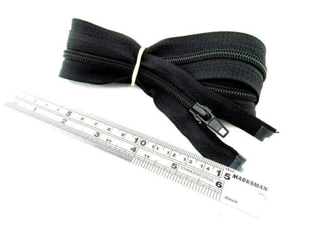 Extra Long Nylon Open Ended Sleeping Bag Zips (55 Inch - 140cm) - 10 x Zips - ThreadandTrimmings