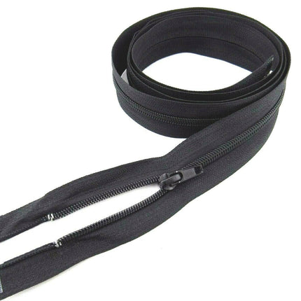 Extra Long Nylon Open Ended Sleeping Bag Zips (55 Inch - 140cm) - 10 x Zips - ThreadandTrimmings