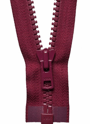 YKK Vislon HEAVY DUTY Moulded Plastic Open End Zip #8 (8mm Teeth) 18"/ 20"/ 22" - ThreadandTrimmings