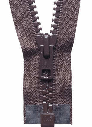 YKK Vislon HEAVY DUTY Moulded Plastic Open End Zip #8 (8mm Teeth) 18"/ 20"/ 22" - ThreadandTrimmings