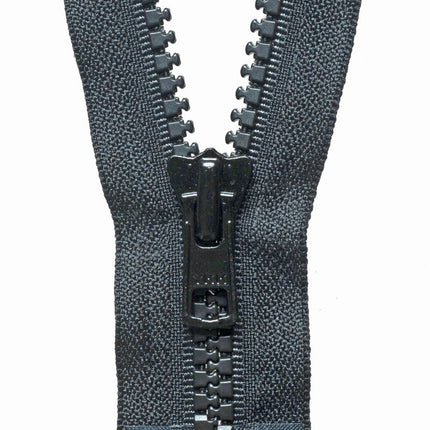 YKK Vislon HEAVY DUTY Plastic Open End Zip 8mm Teeth 24" / 26" / 28" / 30" / 32" - ThreadandTrimmings