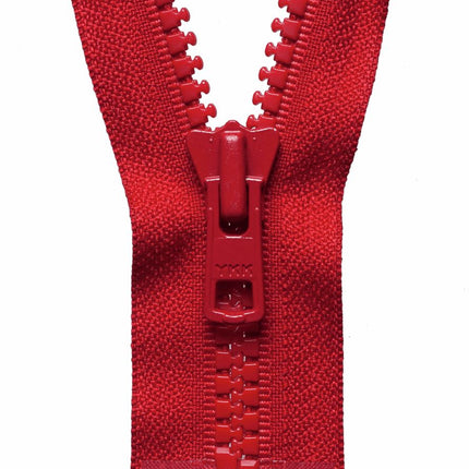YKK Vislon HEAVY DUTY Moulded Plastic Open End Zip #8 (8mm Teeth) 18"/ 20"/ 22" - ThreadandTrimmings
