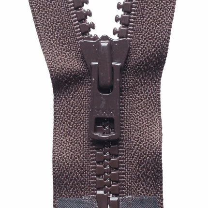 YKK Vislon HEAVY DUTY Moulded Plastic Open End Zip #8 (8mm Teeth) 18"/ 20"/ 22" - ThreadandTrimmings