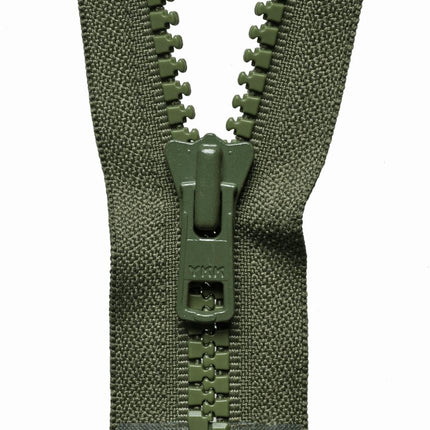 YKK Vislon HEAVY DUTY Moulded Plastic Open End Zip #8 (8mm Teeth) 18"/ 20"/ 22" - ThreadandTrimmings