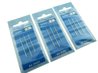 LEATHER HAND SEWING NEEDLES - 3 PIECE CARD - ThreadandTrimmings