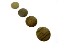 PLAIN SHANK OLIVE WOOD BUTTONS - CW4 - FOUR SIZES AVAILABLE - ThreadandTrimmings