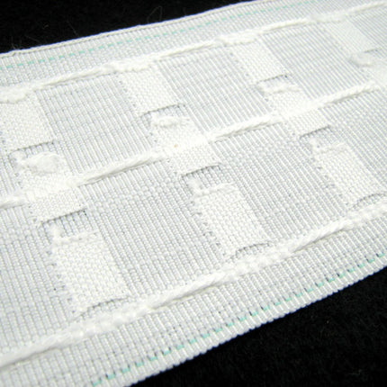 Premium Pencil Pleat - 3 inch Woven Pocket - 76mm (3") Wide -Whole Roll - 50m - ThreadandTrimmings