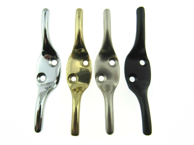 2 x Cleat Hooks for Curtain and Roman Corded Blinds - Tie Back Hooks - ThreadandTrimmings