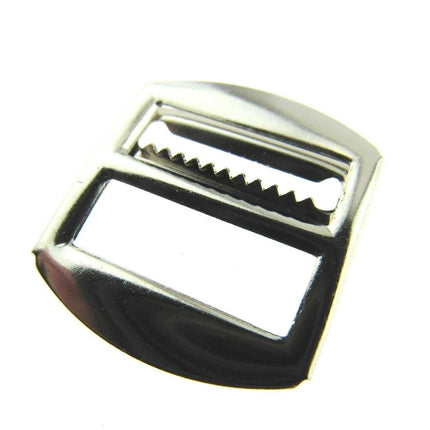 Toothed Waistcoat Buckles with Adjusting Slider Bar - Black, Gold or Silver CX51 - ThreadandTrimmings