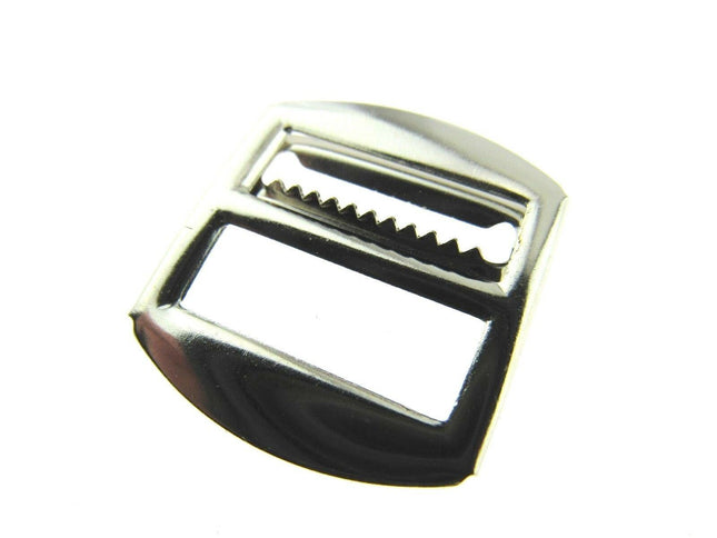 Toothed Waistcoat Buckles with Adjusting Slider Bar - Black, Gold or Silver CX51 - ThreadandTrimmings