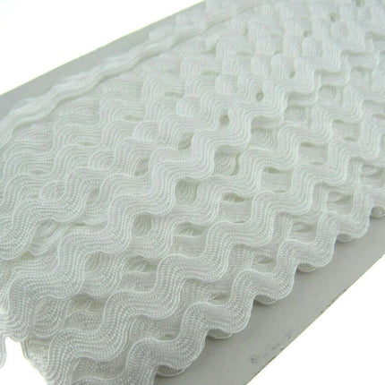 Ric Rac Ribbon Trimming Braid 6mm Wide 3m Lengths Rik Rak Braiding - ThreadandTrimmings