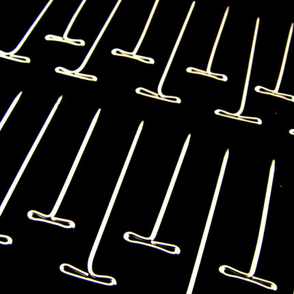 T Pins Nickel Plated Hardened Steel T Pins For Macrame Modelling & Wig Craft - ThreadandTrimmings