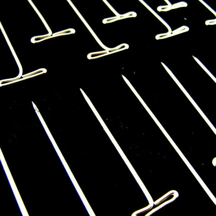 T Pins Nickel Plated Hardened Steel T Pins For Macrame Modelling & Wig Craft - ThreadandTrimmings