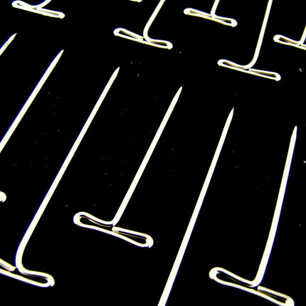 T Pins Nickel Plated Hardened Steel T Pins For Macrame Modelling & Wig Craft - ThreadandTrimmings