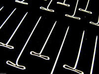 T Pins - Nickel Plated Hardened Steel T Pins For Macrame, Modelling & Wig Craft