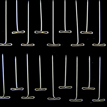 T Pins Nickel Plated Hardened Steel T Pins For Macrame Modelling & Wig Craft - ThreadandTrimmings