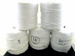 White Bleached 100% Cotton Cushion Piping Cord - Great for Macrame & Seams