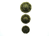 ANTIQUE GOLD TURKS HEAD / FRENCH PLAIT PLASTIC BUTTONS 15mm, 19mm & 23mm - ThreadandTrimmings