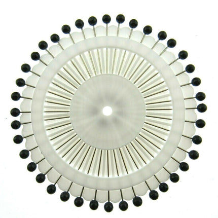 Colour  Headed Pin Wheels - 40 Pins Per Wheel - Easy To Pick Up And Use - Handy - ThreadandTrimmings