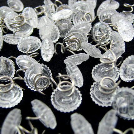 Clear Head Twist Pins by Prym 13mm Long 10mm Head Arm Cap Upholstery Pins - ThreadandTrimmings