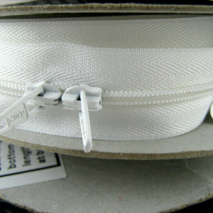 Continuous Zip Chain - No 3 & No 5 - (3mm & 5mm Teeth) -  6m Reels Plus Sliders - ThreadandTrimmings