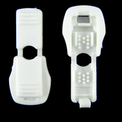 Snap Together Cord Locks End Covers – Black Brown White – Fits 2–3mm Elastic k18 - ThreadandTrimmings