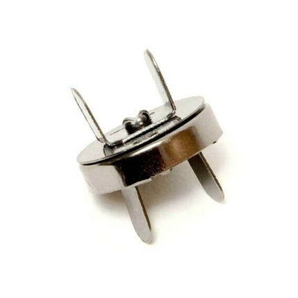 Round Magnetic Clasps for Bag Leather Makers Button Fastener 18mm 14mm 4 Colours - ThreadandTrimmings