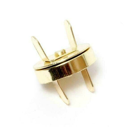 Round Magnetic Clasps for Bag Leather Makers Button Fastener 18mm 14mm 4 Colours - ThreadandTrimmings