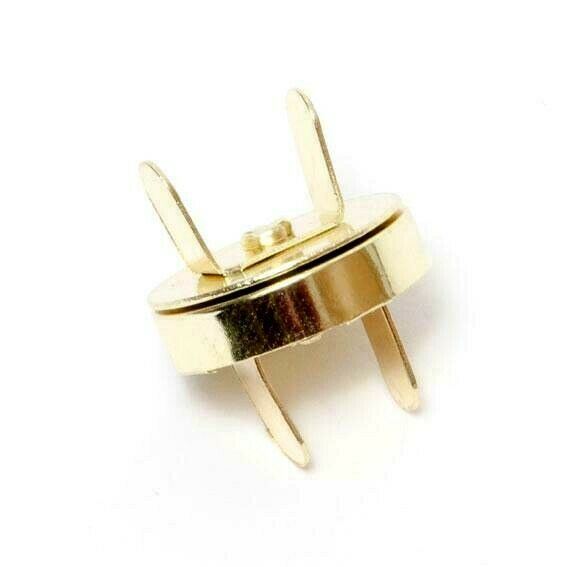 Round Magnetic Clasps for Bag Leather Makers Button Fastener 18mm 14mm 4 Colours - ThreadandTrimmings