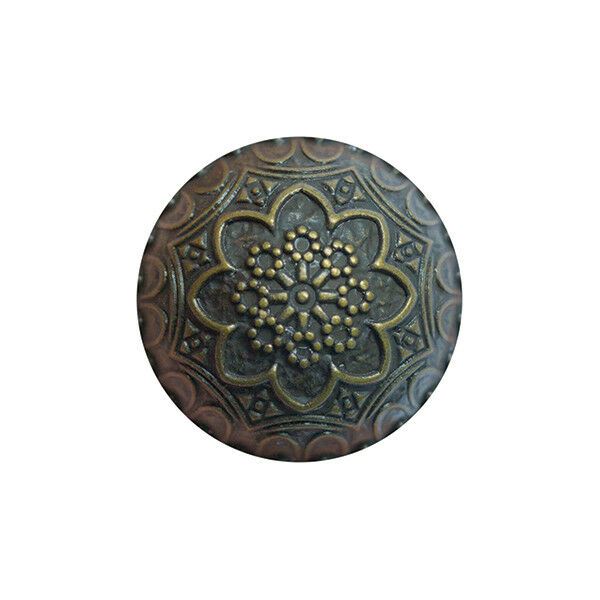 Bronze Coloured Metal Crested Dome Buttons with Shank B853 - ThreadandTrimmings