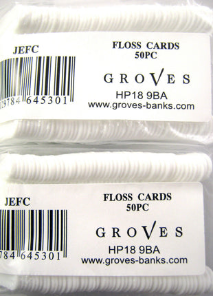 Plastic Floss Cards For Winding & Storing Embroidery & General Thread - 50 Pcs - ThreadandTrimmings