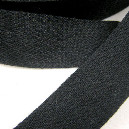 Cotton Bunting India Tape Black or White  5m or 50m Reels 100% Cotton - ThreadandTrimmings
