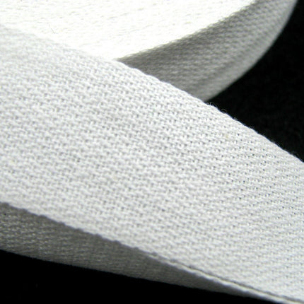 Cotton Bunting India Tape Black or White  5m or 50m Reels 100% Cotton - ThreadandTrimmings