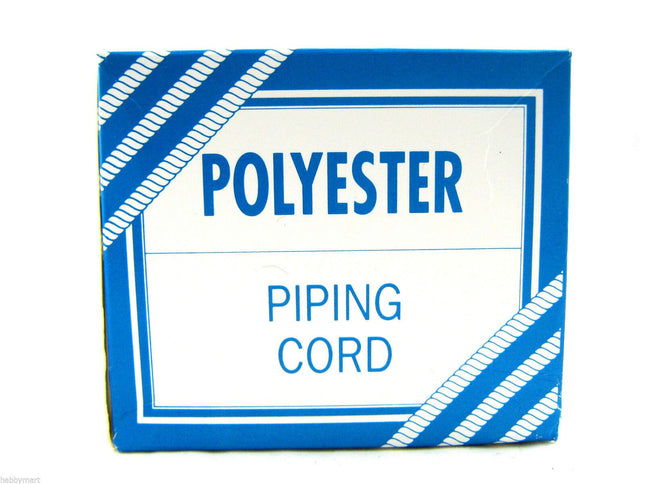 White Polyester Piping Cord- 6 SIZES - 2mm, 2.5mm, 3mm, 4mm, 4.5mm, 5mm - ThreadandTrimmings