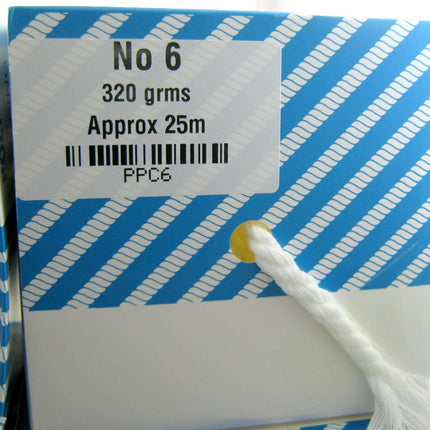 White Polyester Piping Cord- 6 SIZES - 2mm, 2.5mm, 3mm, 4mm, 4.5mm, 5mm - ThreadandTrimmings