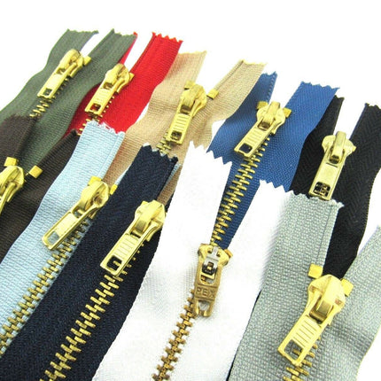 Denim Jean Zips - Sizes 6", 7" and 8"  - Available in 10 Colours - ThreadandTrimmings