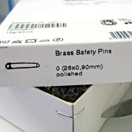 Safety Pins Small Brass  - Gold Colour - Three Sizes - 19mm / 22mm / 28mm - ThreadandTrimmings