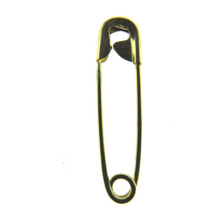 Safety Pins Small Brass  - Gold Colour - Three Sizes - 19mm / 22mm / 28mm - ThreadandTrimmings