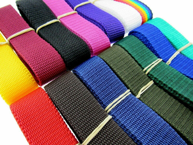 Strong Bag Webbing Strapping Polypropylene Webbing 25mm 40mm 50mm - ThreadandTrimmings